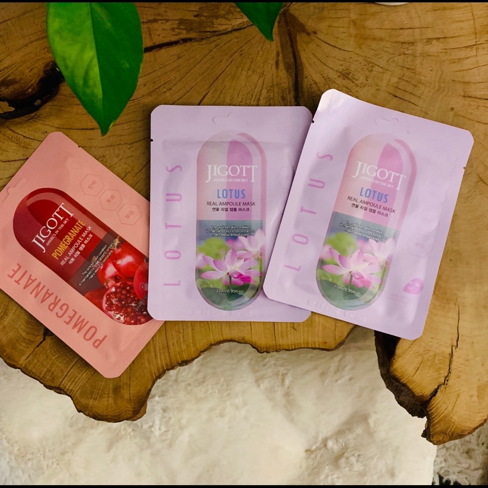 Lotus and Pomegranate Sheet Masks (Set of 3)